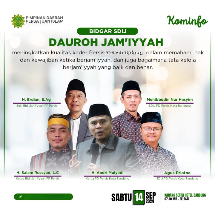 Dauroh Jamiyyah SDIJ PD PERSIS Kabupaten Tangerang